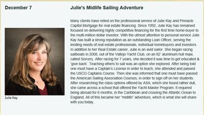 Julie Kay, "​Julie's Midlife Sailing Adventure"