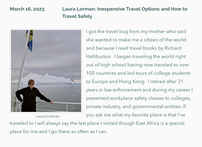 Photo and bio of Laura Lorman, Forum Speaker, March 16, 2023