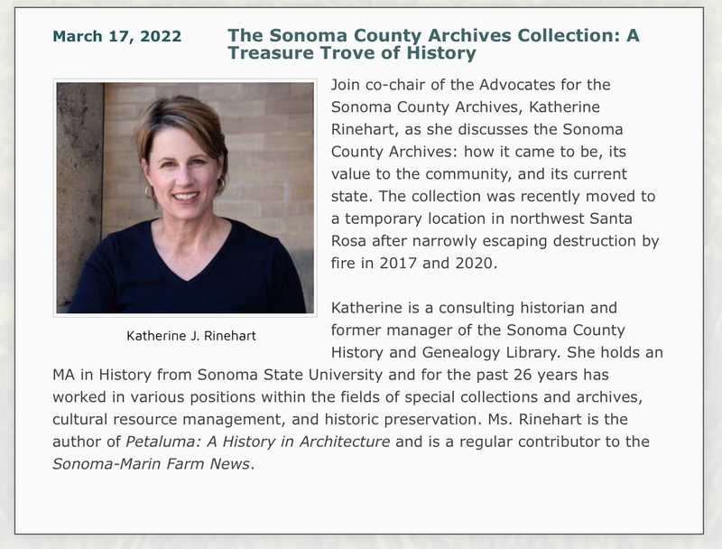Photo and bio of Katherine Rinehart, Forum speaker, March 17, 2022