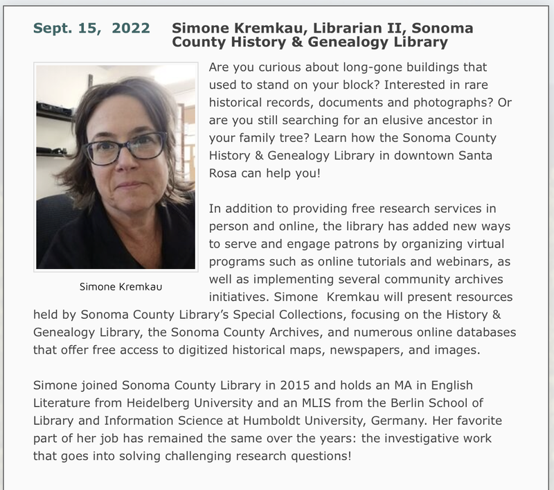 Photo and bio of Simone Kremkau, Forum Speaker Sept. 15, 2022